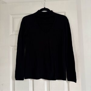 ARITZIA BABATON Classic Black V-Neck Women's Sweater